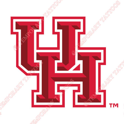 Houston Cougars Customize Temporary Tattoos Stickers NO.4576